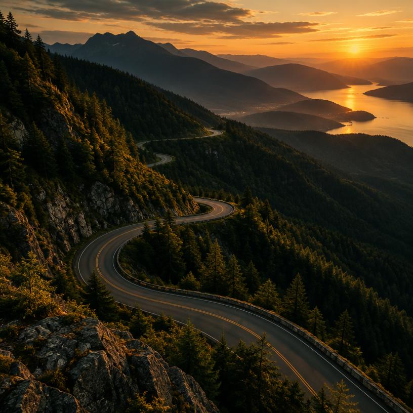 A winding road representing a turning point